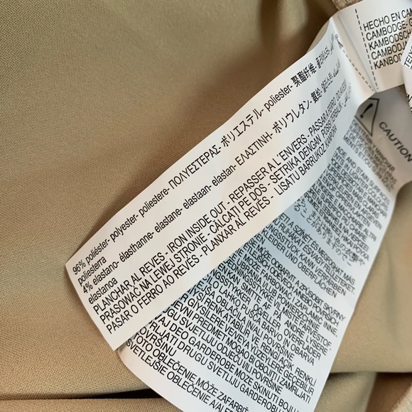 Zara FAUX SUEDE COLORBLOCK DRESS new size L - Picture 7 of 7